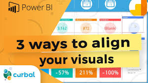 to align your visuals in power bi