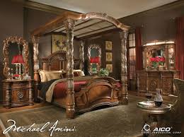 The smith couple 3 piece set, upholstered king, queen or full size bedroom with headboard, frame, & 2 nightstands all included (king) $399.00 $ 399. Michael Amini 5pc Villa Valencia California King Size Canopy Bedroom Set By Aico For 17 338 00 In Bedroom Shop By Bedroom Sets
