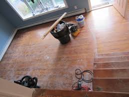 hardwood floor refinishing project how