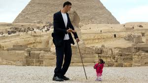 It marked the first time the world's tallest and shortest men had ever met. World S Tallest Man Sultan Kosen Meets World S Shortest Woman Jyoti Amge In Egypt Itv News