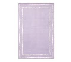 light purple pearl dot border rug