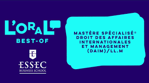 ESSEC – BEST-OF – MS Droit des Affaires Internationales & Management (MS  DAIM LL.M) - YouTube