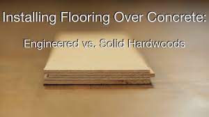 hardwood floors over concrete you