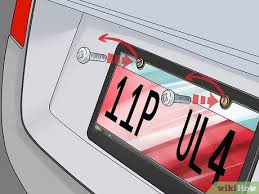 how to remove a license plate 9 steps