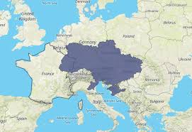 how big is ukraine