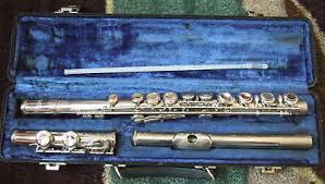 Vintage Selmer Signet Sterling Tube Flute With Case Rare