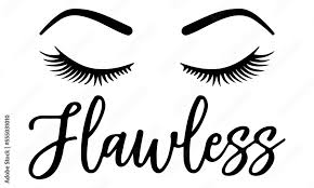 flawless svg eyelashes svg eyebrows