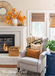 Cozy Fall Mantel And Fireplace Decor