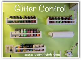 craft room organization tips glitter