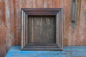 Framed Shadow Box Wall Shelf Wooden