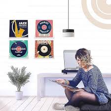 6pcs Vinyl Record Wall Mount Shelf Set