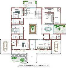 Nalukettu House Plan 3d gambar png