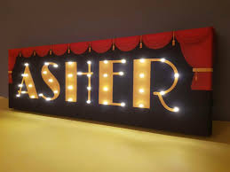 Broadway Theater Decor Broadway Personalized Sign Light Up