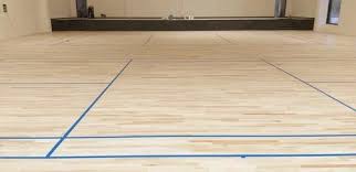 indoor badminton court maple wood