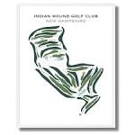 Indian Mound Golf Club NH Golf Course Map Home Decor - Etsy
