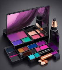 a creative set of colors makeup box