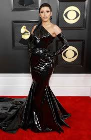 vinyl versace dress on grammys 2023