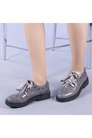 Pantofi casual dama Edaline, Gri, 38 - eMAG.ro