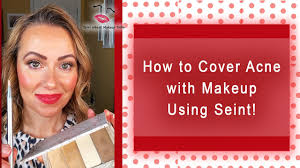 how to cover acne with makeup using