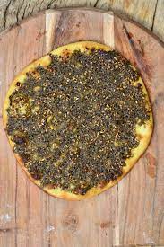 middle eastern zaatar bread manakish