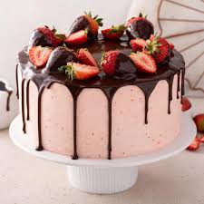 chocolate strawberry cake my baking