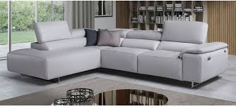 blossom grey lhf leather corner sofa