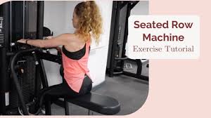 how to use the seated row machine