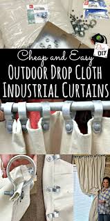 Diy Curtains Out Of Drop Cloths