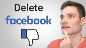 to delete facebook account on pc or mac