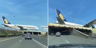 sia plane spotted taxiing along sydney