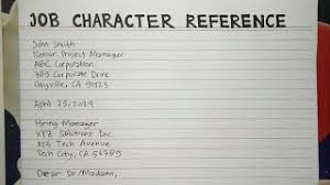job character reference letter step