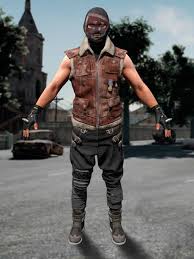 Playerunknown S Battlegrounds Suede Shearling Leather Vest