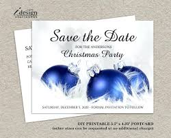 Printable Christmas Invitation Templates Blue Invitation Templates