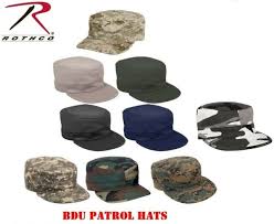 Camouflage Hat Military Style Patrol Hat Fatigue Cap Army Navy Air Force Marine