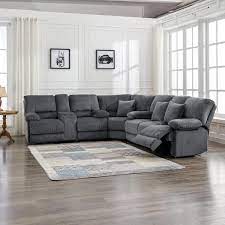 Recliner Sofa In Gray Ty 9070 Gray