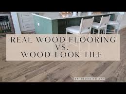 real wood vs wood look tile flooring
