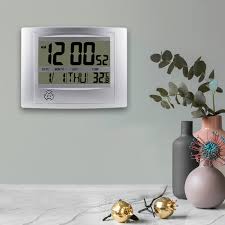 Digital Wall Clock Atomic Desk Alarm
