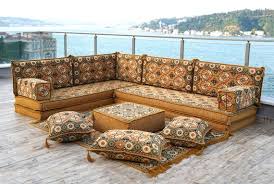 Gold L Shaped Sofa Bench Cushions
