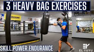 heavy bag exercises for boxing skill