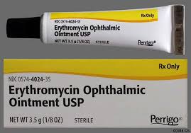 erythromycin eye ointment uses side