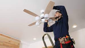 steps for installing a ceiling fan to