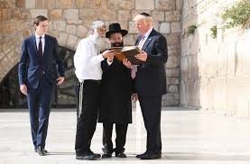 Image result for images of   trump at western wall