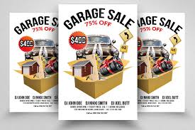 Garage Sale Promotion Posters By Designhub Thehungryjpeg Com
