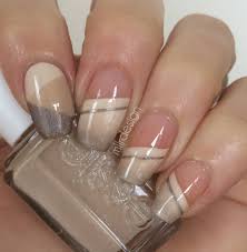 Flesh color is the ideal base for the nail art. 55 Most Beautiful Beige Nail Art Design Ideas