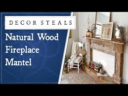 Decor Steals Natural Wood Fireplace