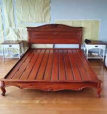 solid narra king size bed frame