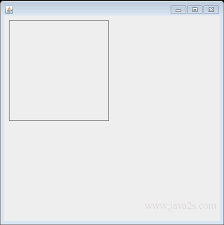 draw rectangle with drawrect in java