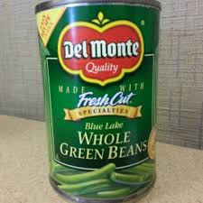 calories in del monte whole green beans