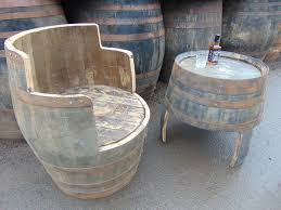 french wine barrel table