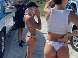 Woman handcuffed for wearing tiny bikini on beach fights for law change |  news.com.au — Australia's leading news site